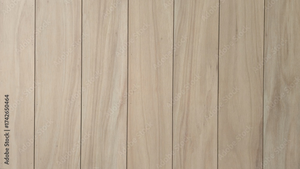 Naklejka premium Brown wooden wall, wooden planks arranged together to form a house wall, picture of wooden wall texture.
