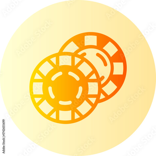 gambling gradient icon