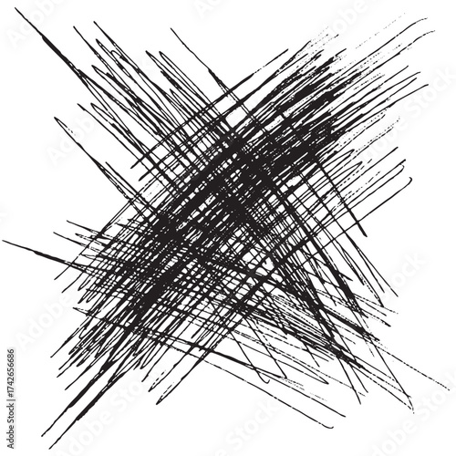 Grungy Marker Pen Random Strokes

