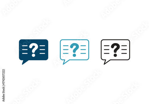 Question vector mark outline icon, filled flat symbol concept, and web design.
question glyph icon, logo illustration
