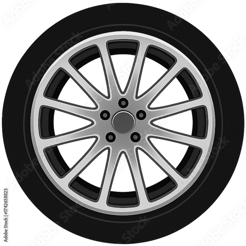 car wheel isolated