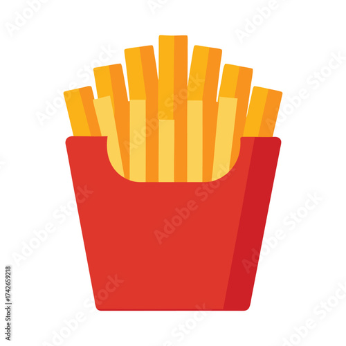 French fries vector art