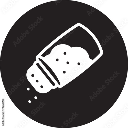 over salt glyph icon