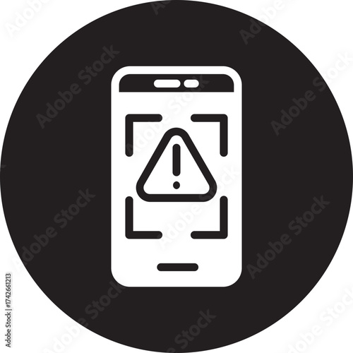 smartphone glyph icon