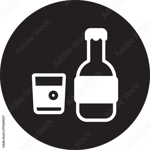 alcoholic glyph icon