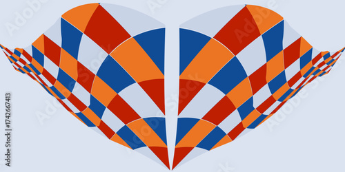 Colorful bright flags. Vector pennant isolated on white background. Hanging summer party garland for kids.