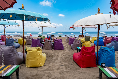 Double six Legian beach in Bali, Indonesia