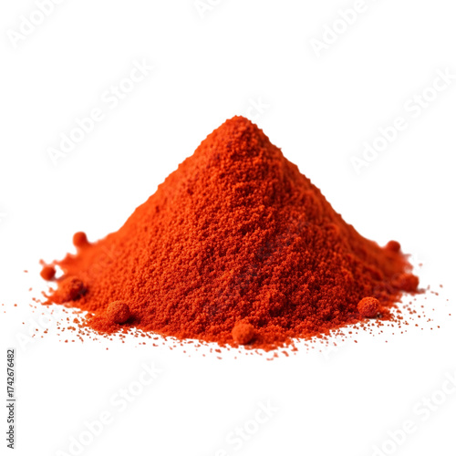 Sweet smoky paprika on transparent background PNG perfect for seasoning and flavor concepts