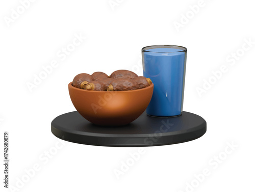 iftar icon 3d illustration render
