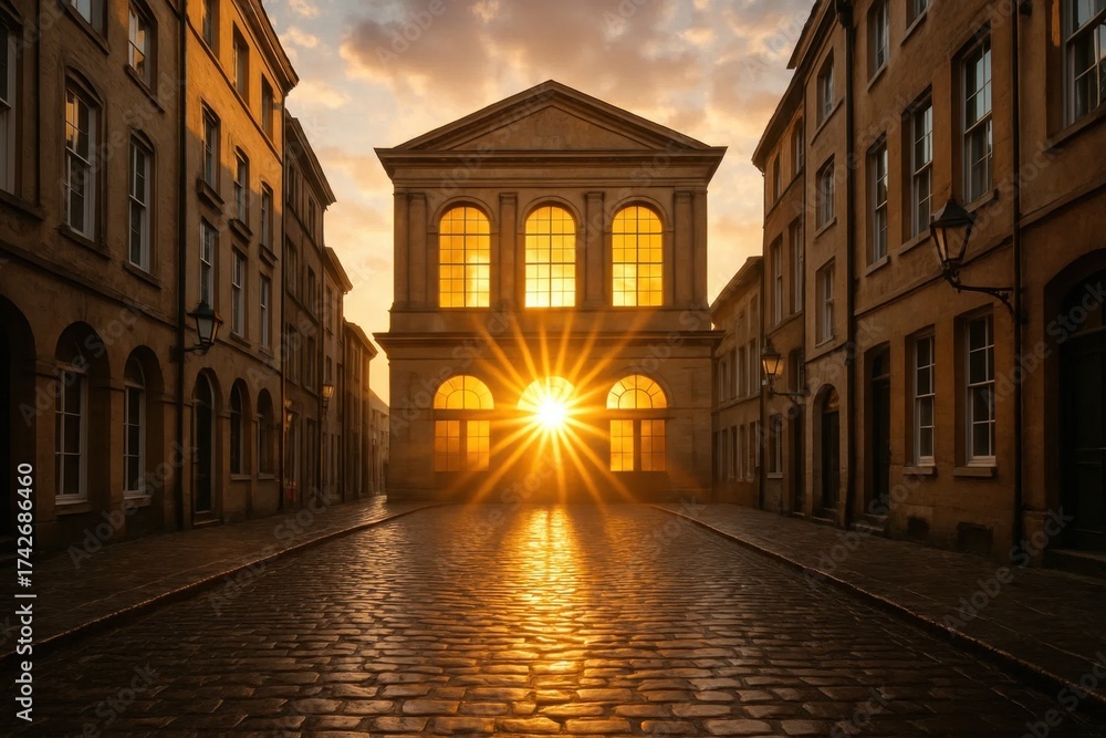 Naklejka premium Latvia, Kandava, 2025-08-23, Latvijas kauss A Glimpse of History Through Timeless Architecture