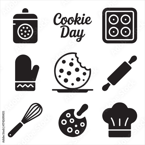 Cookie Day Vector Icon Pack”
