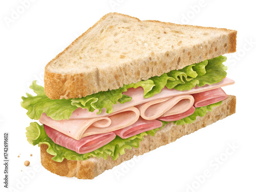 ham and cheese sandwich