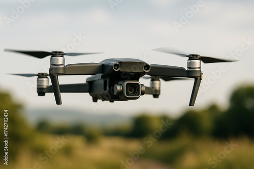 Quadcopter Drone Flying