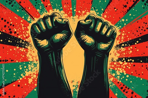 Hand with red glove gesture icon.