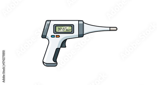 Digital Infrared Thermometer Gun for Non-Contact Temperature Measurement.