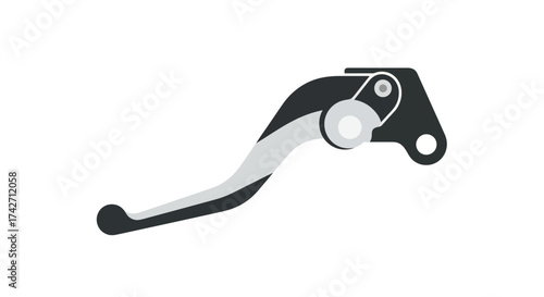Black and Silver Motorcycle Bicycle Brake Clutch Lever.