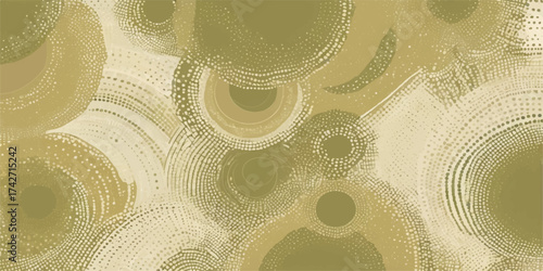 Abstract retro grunge background pattern with seamless vintage circle texture illustration