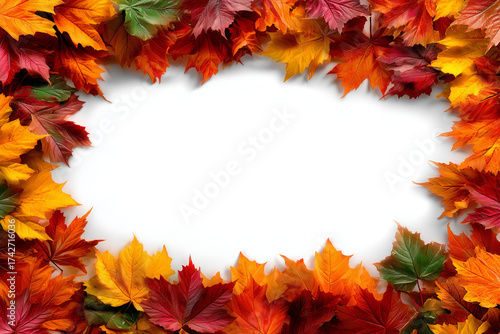 autumn leaves frame
