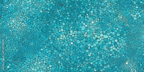 Blue liquid water texture with bubbles and light refraction is a perfect aqua background or wallpaper design
