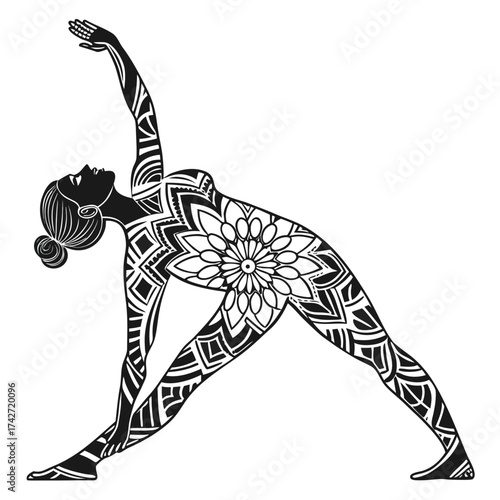Vector illustration of a man and dancing girl with a cartoon snake tattoo design