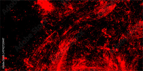 Decorative pattern background for abstract concept. vintage grunge background red powder explosion on black paper. Abstract fire flame grunge texture background. Textures for making flyer, poster, 