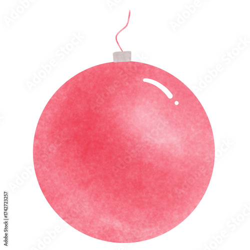 red christmas ball