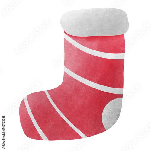 red christmas sock