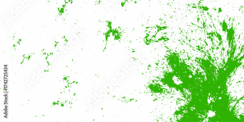 Place over any object create colorful grunge effect. Grungy green paper texture with a floral leaf. Shiny green grunge texture with scratches, green paper texture with curved lines.