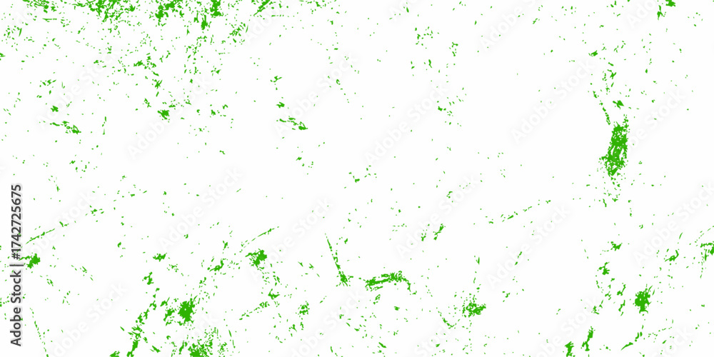 Obraz premium Place over any object create colorful grunge effect. Grungy green paper texture with a floral leaf. Shiny green grunge texture with scratches, green paper texture with curved lines.
