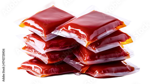 Stacked Sauce Packets