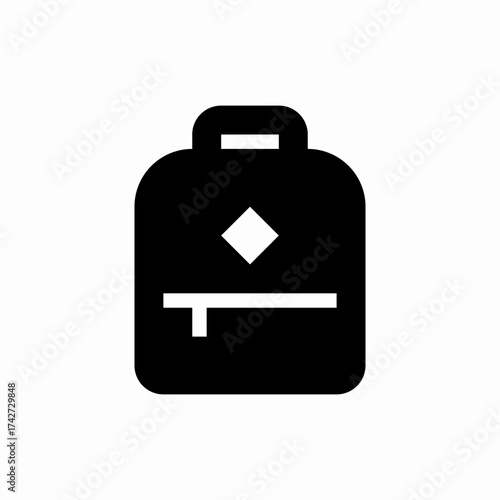 backpack bag icon sign vector