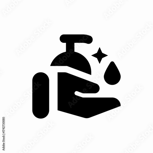 hand sanitizer icon sign vector