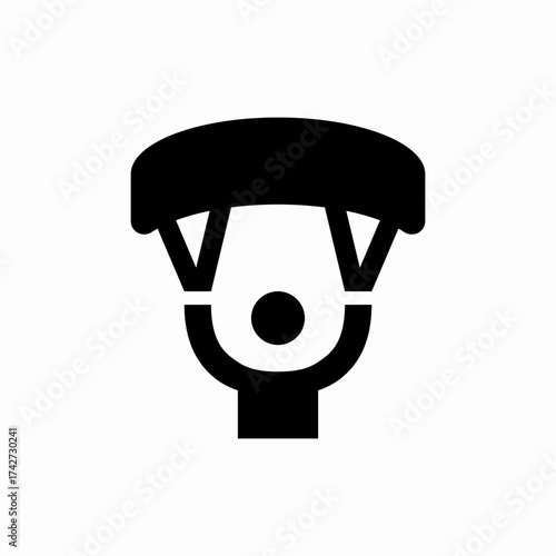 parachute sport icon sign vector