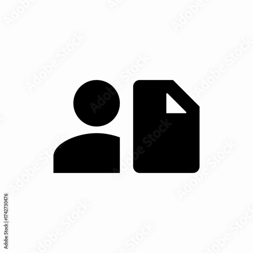 user file icon sign vector
