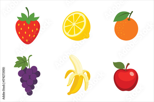 set of fruits