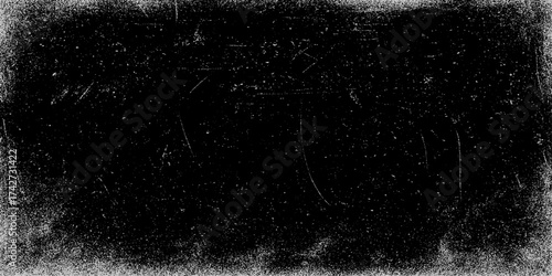 Grunge dust texture background in black and white minimalist vector illustration design with distressed rough surface and vintage artistic effect.