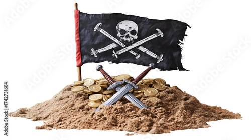 Classic Nautical Pirate Flag