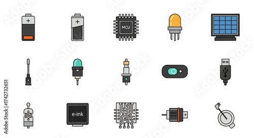 Electronic Components and Devices - A Collection of Essential Parts.