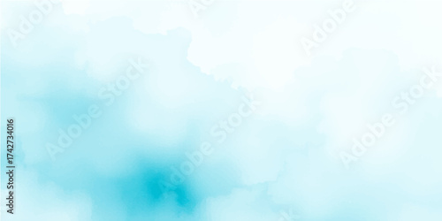 Bright summer day cloudscape: blue sky with fluffy white clouds, a natural abstract texture