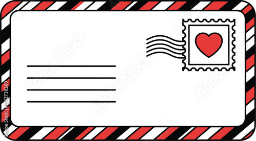 Find the perfect love letter envelope for valentine's day card