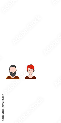 Middle Eastern or Arabic Man Selling at a Local Shop - Diverse Business Illustration. A collection of three diverse illustrations depicting a local shopkeeper or vendor wearing a traditional Taqiyah 