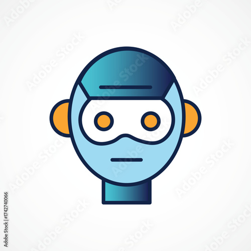 Virtual Reality Icon Vector – VR Technology Headset and Immersive Digital Experience Concept, VR Headset Virtual Reality Glasses Icon