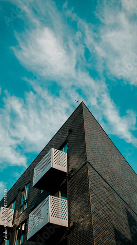 modern office building glass downtown seattle