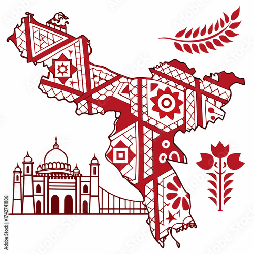 Vibrant Cultural Representation of India Through Art vibrant cultural representation