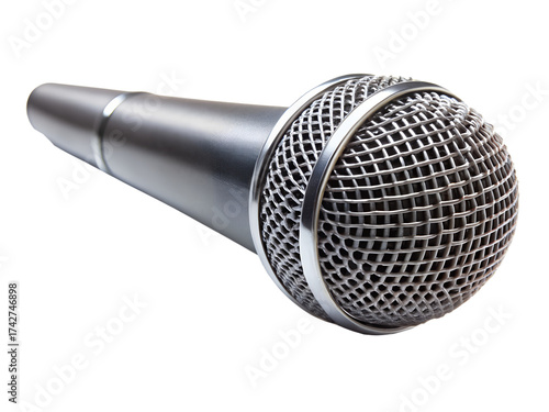 Wallpaper Mural A professional silver microphone, isolated on a transparent background Torontodigital.ca
