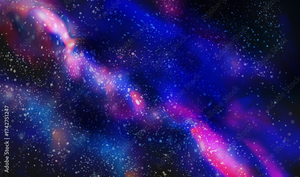 Fototapeta premium abstract background milky way with stars