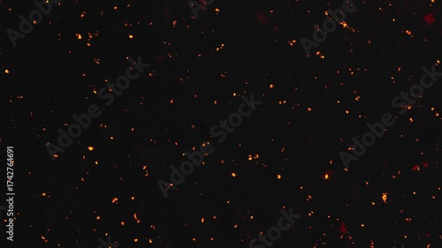 Fire Spark Stop Motion Animation on Dark Background with Glowing Particles and Realistic Burning Effect for Cinematic Visuals and Energy Design motion graphic overlay element