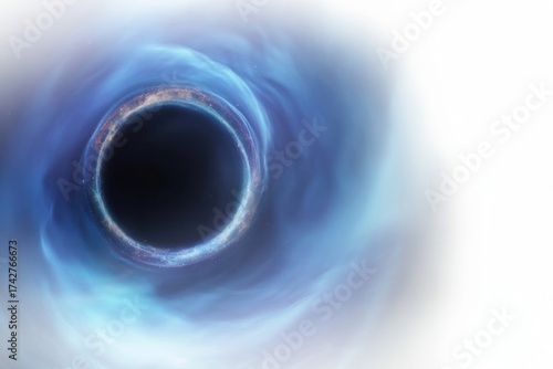 Cosmic Void's Enigmatic Beauty: A captivating exploration of a black hole's mesmerizing gravitational pull.