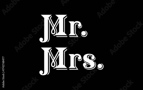 Mr and Mrs, Wedding, Just married t-shirt quotes svg design