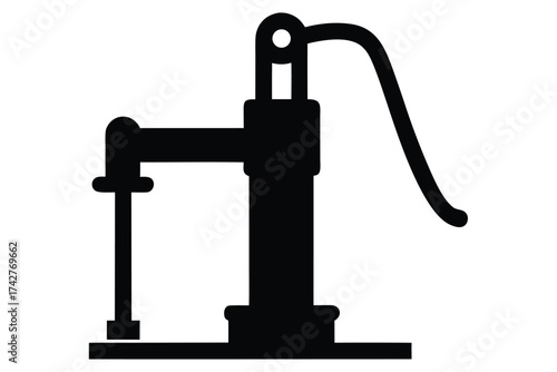water pump  vector icon silhouette
